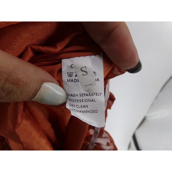 402 & beyond off the shoulder peasant top long sleeve boho size SM - Picture 7 of 9